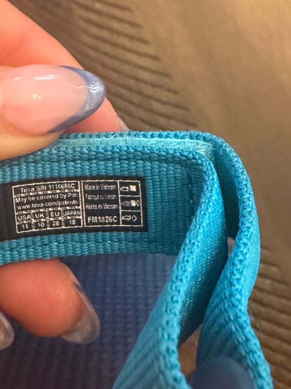 Teva Kids Teal, Light Blue & Orange Strap Sport Kids' Original Universal Sandals - Picture 5 of 6